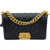 シャネル CHANEL ボーイ シャネル20 A67085 ブラック ゴールド金具 キャビアスキン レディース ショルダーバッグ