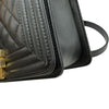 シャネル CHANEL ボーイ シャネル20 A67085 ブラック ゴールド金具 キャビアスキン レディース ショルダーバッグ