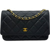 シャネル CHANEL マトラッセ チェーンウォレット AP0250 ブラック ゴールド金具 キャビアスキン レディース ウォレットチェーン