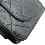シャネル CHANEL マトラッセ チェーンウォレット AP0250 ブラック ゴールド金具 キャビアスキン レディース ウォレットチェーン