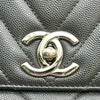 シャネル CHANEL ココハンドル29 Vステッチ A92991 29番台 ブラック シルバー金具 キャビア レディース ハンドバッグ