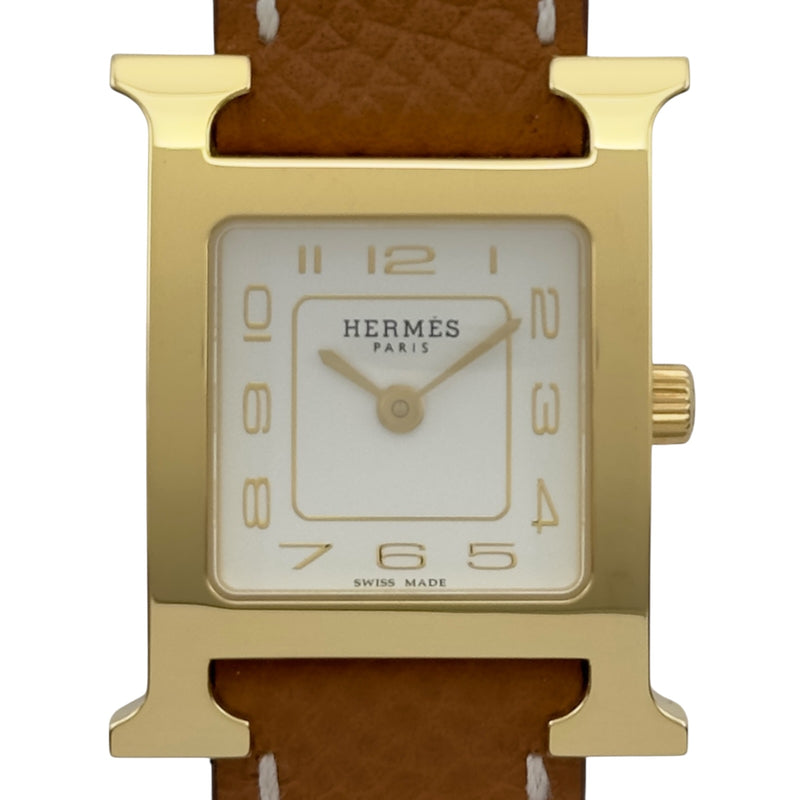 エルメス HERMES Hウォッチ HH1.201e ホワイト メッキ/ステンレス