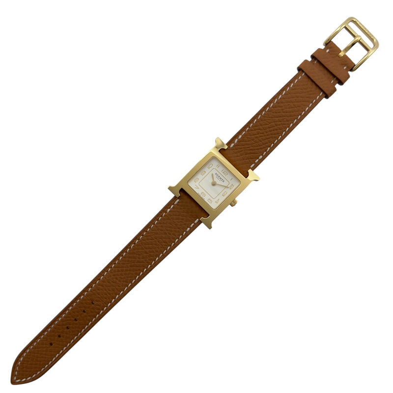 エルメス Hウォッチ 腕時計 HH1.201 クオーツ ホワイト文字盤 ステンレススチール レディース HERMES 【214-97143】 エルメス Hウォッチ HH1.201 ホワイト レディース 時計 【中古