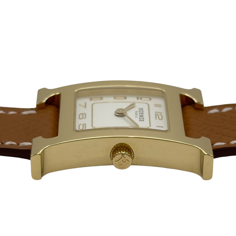 エルメス HERMES Hウォッチ HH1.201e ホワイト メッキ/ステンレス