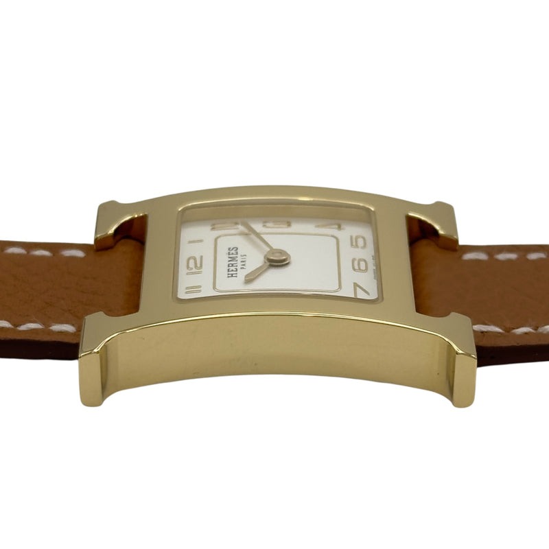 エルメス HERMES Hウォッチ HH1.201e ホワイト メッキ/ステンレス