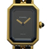 シャネル CHANEL プルミエール M H0001 ブラック メッキ レディース 腕時計