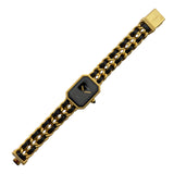 シャネル CHANEL プルミエール M H0001 ブラック メッキ レディース 腕時計