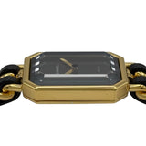 シャネル CHANEL プルミエール M H0001 ブラック メッキ レディース 腕時計