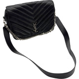 サンローラン SAINT LAURENT カサンドラチェーンショルダー 454325 ブラック シルバー金具 レザー レディース ショルダーバッグ