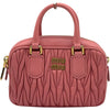 ミュウミュウ miu miu アルカディ マテラッセレザー ミニバッグ 5BP077 ピンク ゴールド金具 ナッパレザー レディース ショルダーバッグ