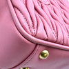 ミュウミュウ miu miu アルカディ マテラッセレザー ミニバッグ 5BP077 ピンク ゴールド金具 ナッパレザー レディース ショルダーバッグ