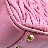 ミュウミュウ miu miu アルカディ マテラッセレザー ミニバッグ 5BP077 ピンク ゴールド金具 ナッパレザー レディース ショルダーバッグ