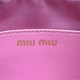 ミュウミュウ miu miu アルカディ マテラッセレザー ミニバッグ 5BP077 ピンク ゴールド金具 ナッパレザー レディース ショルダーバッグ