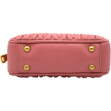 ミュウミュウ miu miu アルカディ マテラッセレザー ミニバッグ 5BP077 ピンク ゴールド金具 ナッパレザー レディース ショルダーバッグ