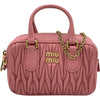 ミュウミュウ miu miu アルカディ マテラッセレザー ミニバッグ 5BP077 ピンク ナッパレザー レディース ショルダーバッグ