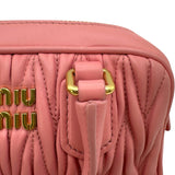ミュウミュウ miu miu アルカディ マテラッセレザー ミニバッグ 5BP077 ピンク ナッパレザー レディース ショルダーバッグ