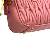 ミュウミュウ miu miu アルカディ マテラッセレザー ミニバッグ 5BP077 ピンク ナッパレザー レディース ショルダーバッグ