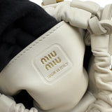 ミュウミュウ miu miu ジョワ ナッパレザー ミニバック 5BP089 ホワイト レザー レディース ショルダーバッグ