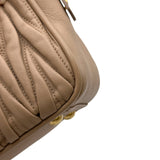 ミュウミュウ miu miu アルカディ マテラッセレザー バッグ 5BB123 ピンクベージュ ナッパレザー レディース ショルダーバッグ