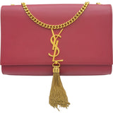 サンローラン SAINT LAURENT ケイト タッセル ミディアム 354119 レッド グレインドレザー レディース ショルダーバッグ