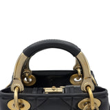 クリスチャン・ディオール Christian Dior レディ95.22 ミニ ブラック カナージュ/レザー レディース ハンドバッグ