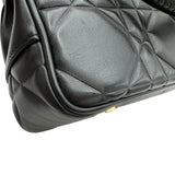 クリスチャン・ディオール Christian Dior レディ95.22 ミニ ブラック カナージュ/レザー レディース ハンドバッグ