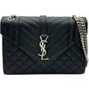 サンローラン SAINT LAURENT エンヴェロップ ミディアム 600185 ブラック シルバー金具 キャビア レディース ショルダーバッグ