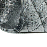 サンローラン SAINT LAURENT エンヴェロップ ミディアム 600185 ブラック シルバー金具 キャビア レディース ショルダーバッグ