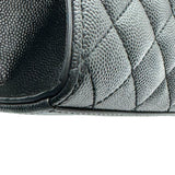 サンローラン SAINT LAURENT エンヴェロップ ミディアム 600185 ブラック シルバー金具 キャビア レディース ショルダーバッグ