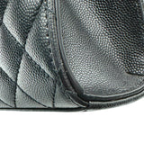 サンローラン SAINT LAURENT エンヴェロップ ミディアム 600185 ブラック シルバー金具 キャビア レディース ショルダーバッグ