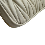 ミュウミュウ miu miu アルカディ マテラッセレザー バッグ 5BP088 アイボリー ナッパレザー レディース ショルダーバッグ