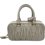 ミュウミュウ miu miu アルカディ マテラッセレザー バッグ 5BP088 アイボリー ナッパレザー レディース ショルダーバッグ