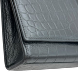 サンローラン SAINT LAURENT ケイト チェーンショルダーバッグ 354119 ブラック クロコ型押し レディース ショルダーバッグ