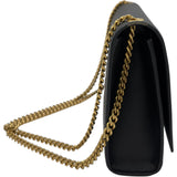 サンローラン SAINT LAURENT ケイト ミディアム 364021 ブラック レザー レディース ショルダーバッグ