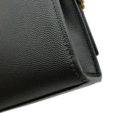 サンローラン SAINT LAURENT ケイト ミディアム 364021 ブラック レザー レディース ショルダーバッグ