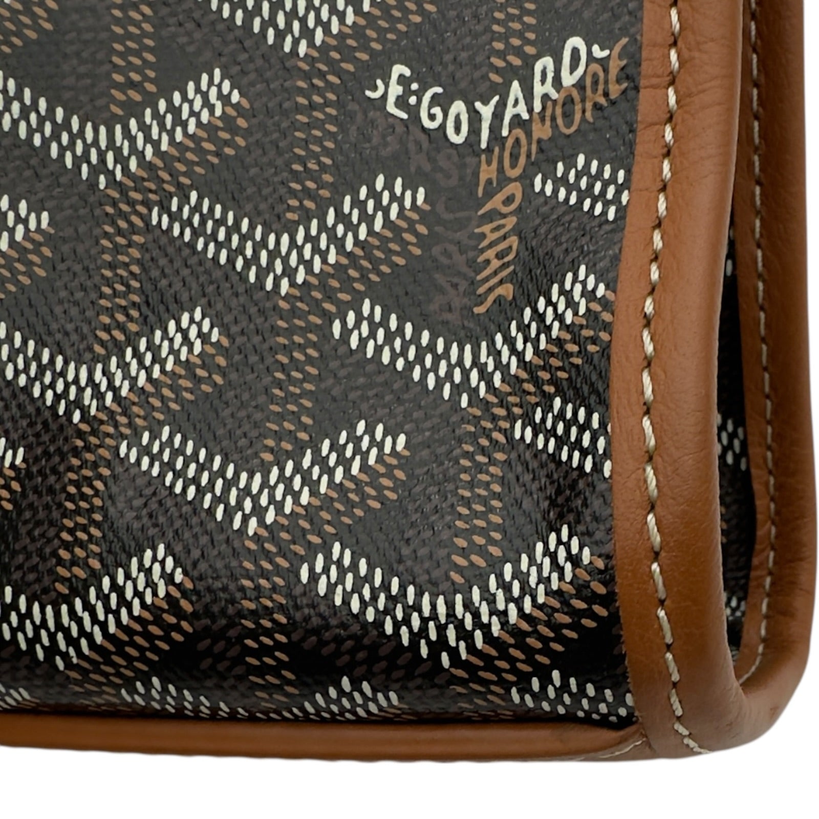 ゴヤール GOYARD モルヴァン ドキュメントケース ブラック/タン