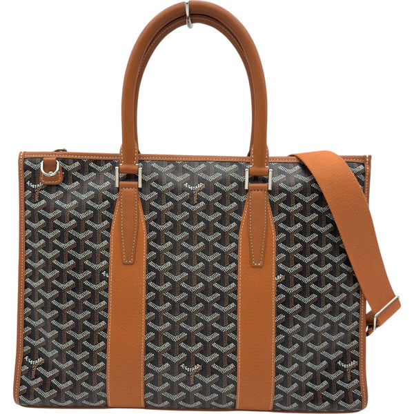 ゴヤール GOYARD モルヴァン ドキュメントケース ブラック/タン ゴヤールディンキャンバス/レザー メンズ ショルダーバッグ ゴヤール GOYARD モルヴァン ドキュメントケース ブラック/タン