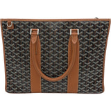 ゴヤール GOYARD モルヴァン ドキュメントケース ブラック/タン ゴヤールディンキャンバス/レザー メンズ ショルダーバッグ