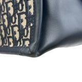 クリスチャン・ディオール Christian Dior ブックトート ミディアム MB24CZBB.M928 ネイビー ゴールド金具 オブリークジャガード レディース トートバッグ