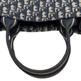 クリスチャン・ディオール Christian Dior ブックトート ミディアム MB24CZBB.M928 ネイビー ゴールド金具 オブリークジャガード レディース トートバッグ