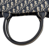 クリスチャン・ディオール Christian Dior ブックトート ミディアム MB24CZBB.M928 ネイビー ゴールド金具 オブリークジャガード レディース トートバッグ