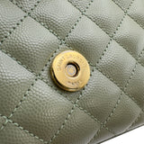 サンローラン SAINT LAURENT エンヴェロップ スモール 600195 グリーン系 キルティングレザー レディース ショルダーバッグ