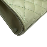 サンローラン SAINT LAURENT エンヴェロップ スモール 600195 グリーン系 キルティングレザー レディース ショルダーバッグ