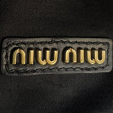 ミュウミュウ miu miu 2WAY ハンドバッグ 5BH229 ブラック×ゴールド金具 レザー レディース ハンドバッグ