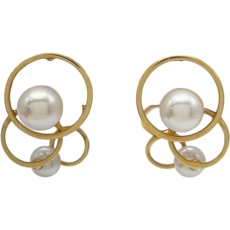 TASAKI エニーマ　パールピアス　K18PG タサキ TASAKI エニーマ パール ピアス ゴールド 750/パール