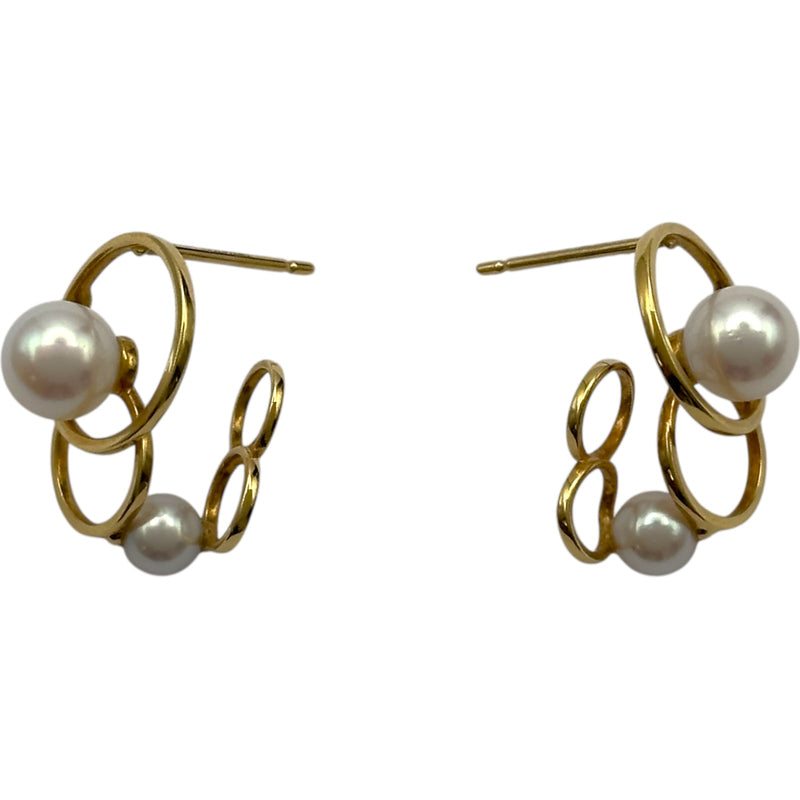 タサキ TASAKI エニーマ パール ピアス ゴールド 750/パール