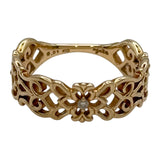 アガット agete K10 ダイヤリング ピンクゴールド K10 ダイヤモンド ジュエリー