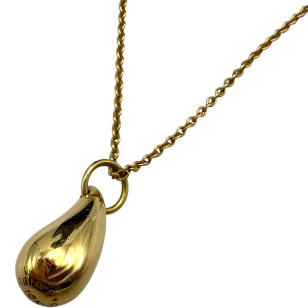 ティファニー TIFFANY＆CO ティアドロップネックレス ゴールド 18K