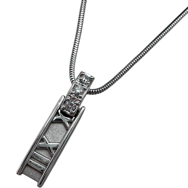 ティファニー　アトラスバー　ネックレス ティファニー TIFFANY＆CO アトラスバー ネックレス ホワイトゴールド