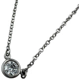 ティファニー TIFFANY＆CO バイザヤードネックレス プラチナ Pt950 ジュエリー